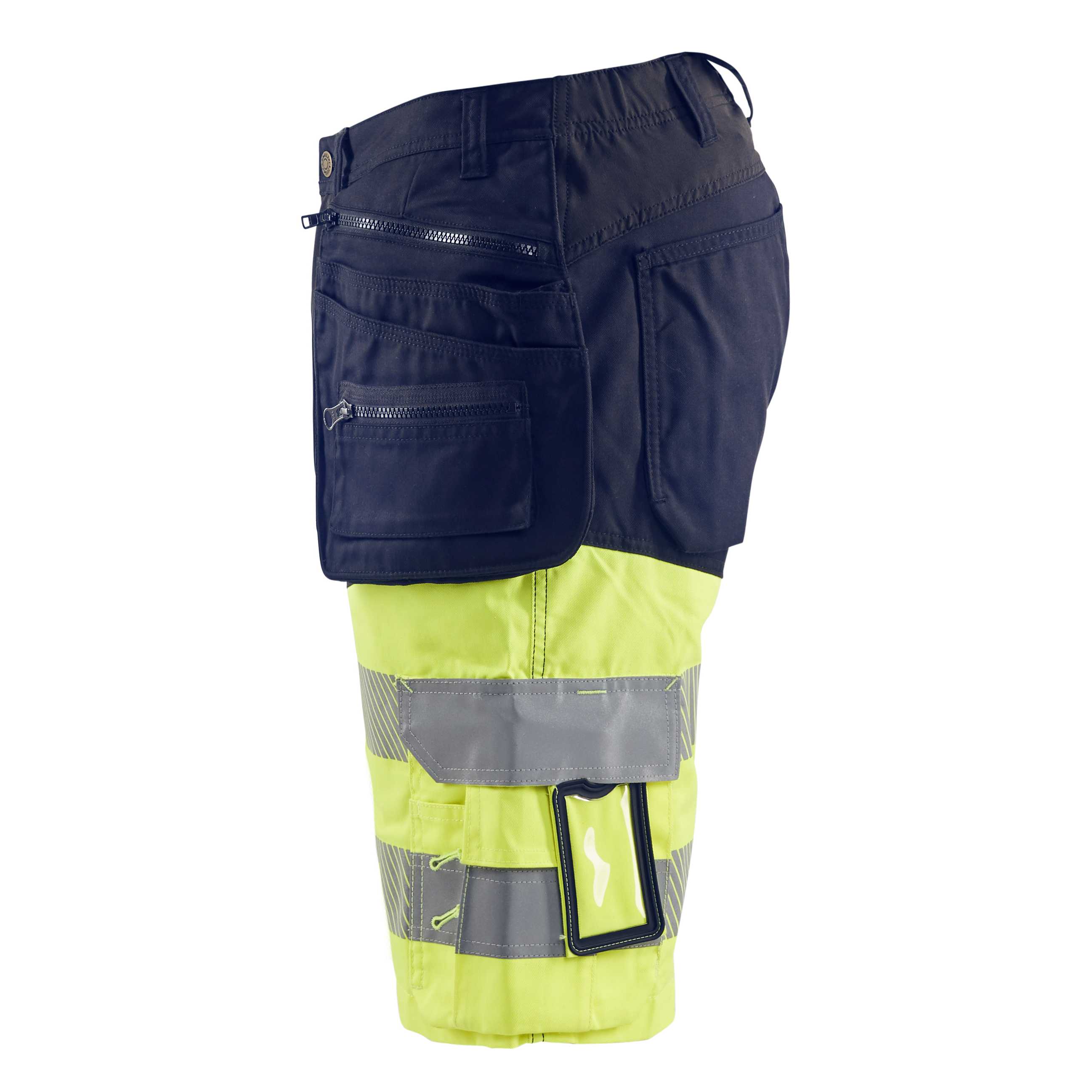 BLAKLADER 15961811 | Hi Vis shorts with stretch Hi Vis Reflective Work Shorts Men - Stretch Fabric